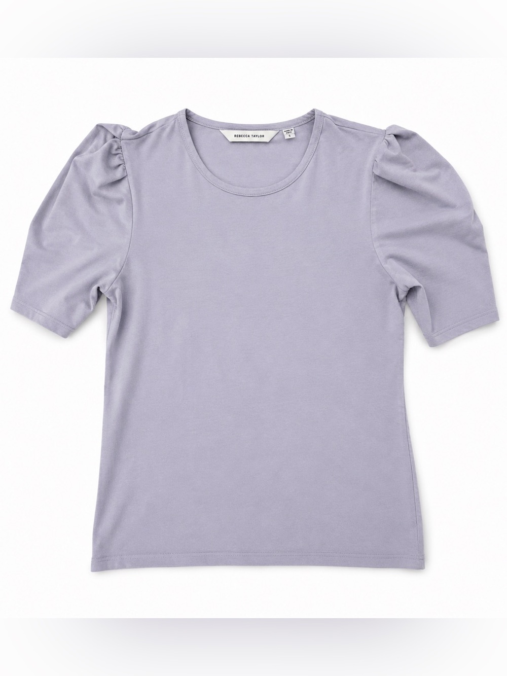 Rebecca Taylor Lavender Puff Sleeve Tee